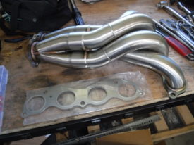 K24 Miata Swap - KMiata Header and Exhaust Installation