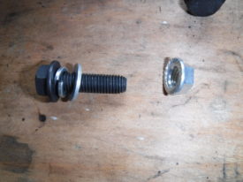 The order for the bolts and washers