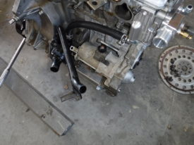 The heater core pipe needs to be pulled out of the way temporarily
