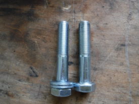 Hardware store m12 65mm bolt with 2 washers was the right length