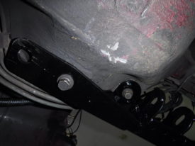 Rearward supporting bolts