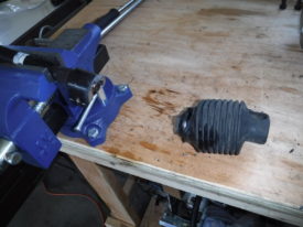 Ended up having to cut off the lower column section