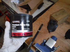 Some axle grease on the splines