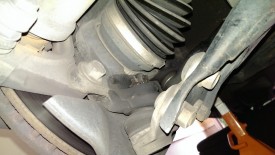 Two nuts and one bolt also must come out