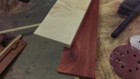 Maple and bloodwood laminate together very nicely