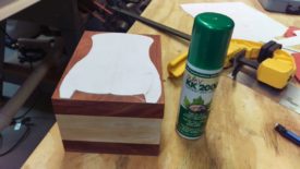 Glue on the paper template you cut out earlier