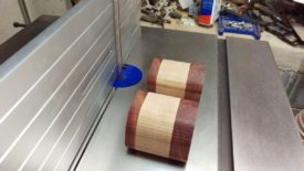 Cutting the back and front of the drawers
