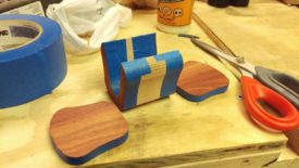 Tape up to prevent squeeze out