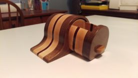 Walnut, maple, and bloodwood
