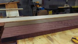 The louro preto and purpleheart are already mostly milled