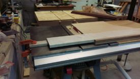 I used my big table saw sled for the longer pieces