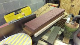 Large rough pieces ready for ripping