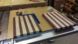 Laying out the boards in the desired order