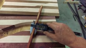 Cut strips until you have 3/8" total