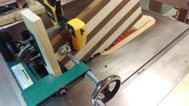 The tenon jig let me flush trim these