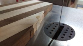 Flush cutting with the bandsaw