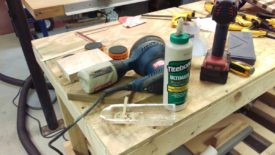 I generated some sanding dust to match the wood