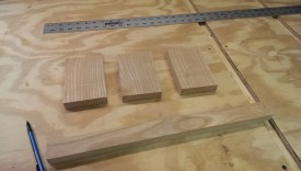 All pieces rough cut