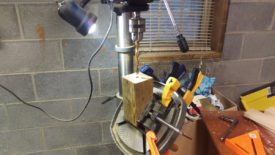 Drilling the center hole