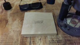 Workpiece taped to workbench