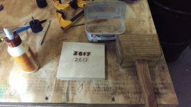 Glue and mallet ready to go