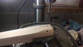 A drill press and vise are almost required