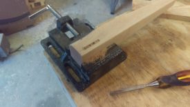 Use a chisel to clean the sides