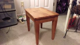 The finished table