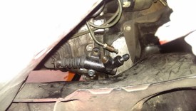 And now the slave cylinder is free