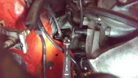 Had to double up on the wrenches to get enough leverage