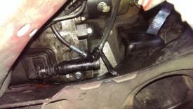 Bleeder valve ready with wrench and tube