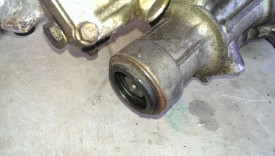 Rear transmission seal before removal