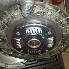 Clutch in proper orientation