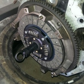 Clutch aligned with alignment tool