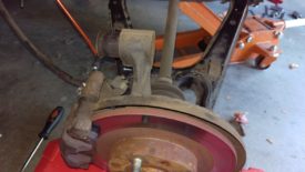 Press the bushing out as before, except in the car