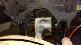 You have to drill the hole with a hand drill