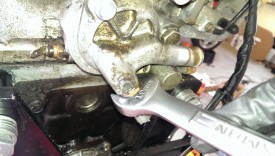 Remove the temperature sensor first