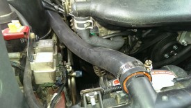 The stock line fits poorly, at least on my 97