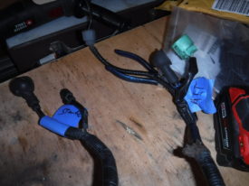 On my harness, these were starter and alternator