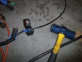 This 6 gauge butt connector will securely connect these wires