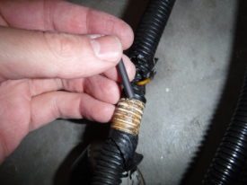 Liquid tape and heat shrink to make sure this can't short