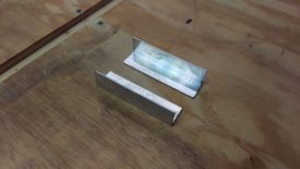 Cut aluminum angle