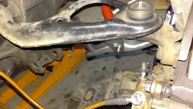 Another view of separating the upper ball joint