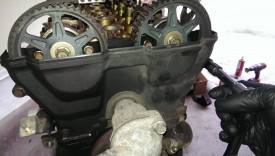Front covers blocking the cams and water pump