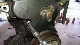The mid covers just take a few bolts with the pulley removed
