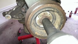 Impact on the crank