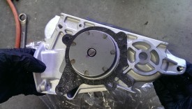 RTV on gasket for new pump