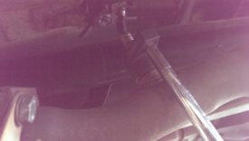 Loosening the rear O2 sensor