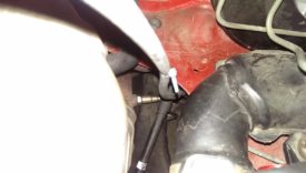 Feed the wire down to the sensor, pictured