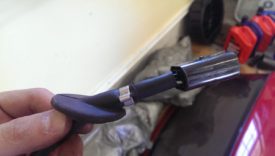 The rear o2 sensor, including the grommet